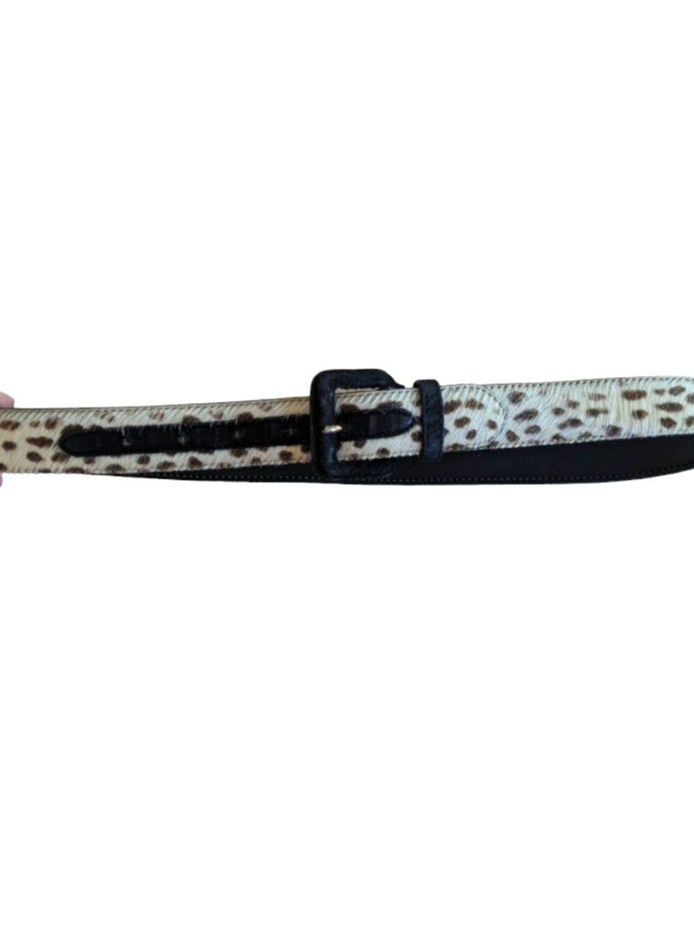 Echo calf hair adjustable belt Size Medium